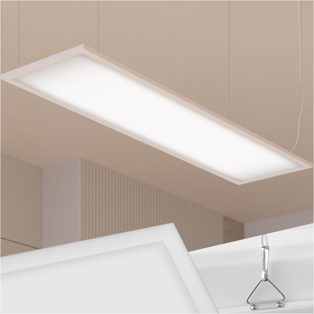 tectake Lucerna 36W 3000K Ultra Slim Warm White LED Panel Light 29.5 x 119.5cm Image 2