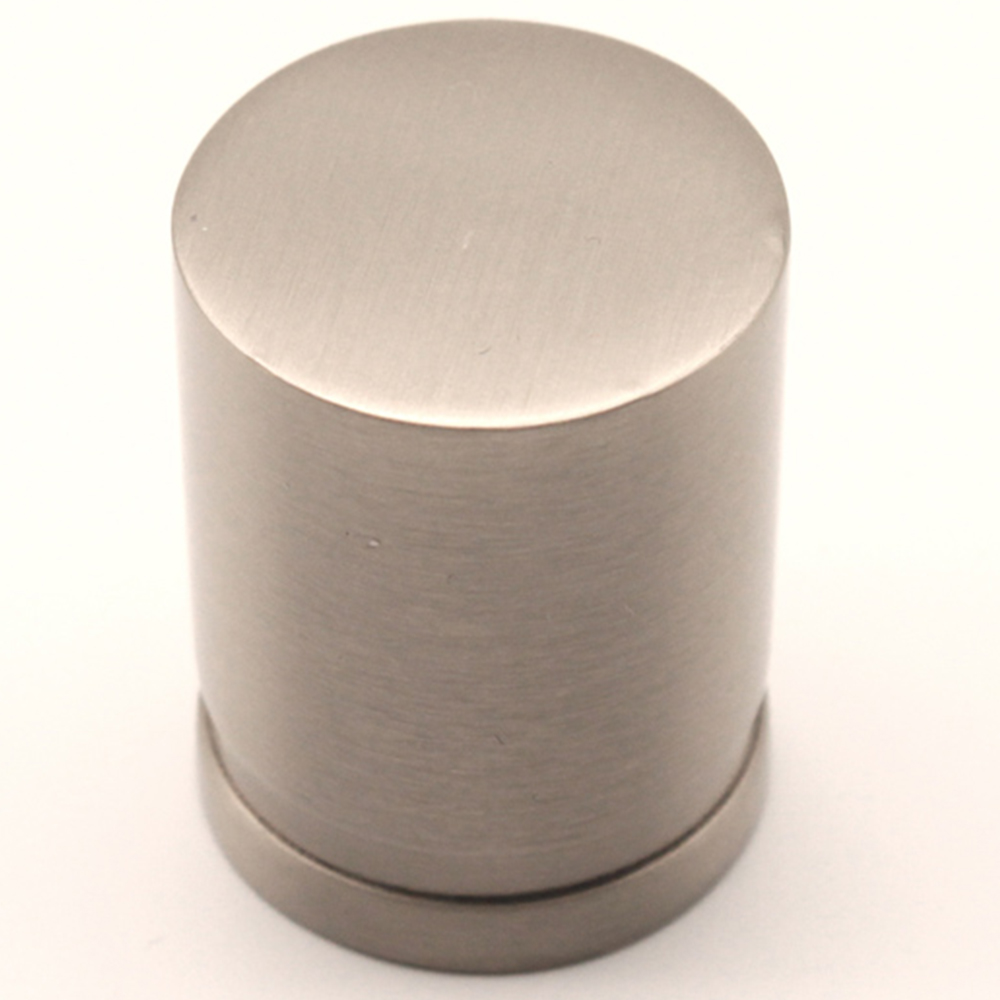 Spira Brass Satin Silver Cylinder Pull Cupboard Handle Image 3