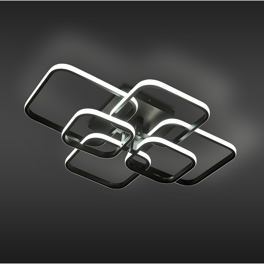 Living and Home Square LED Semi Flush Ceiling Light Image 7