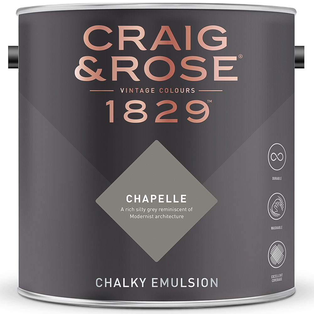 Craig & Rose 1829 Vintage Walls and Ceilings Chapelle Chalky Matt Emulsion Paint 2.5L Image 2