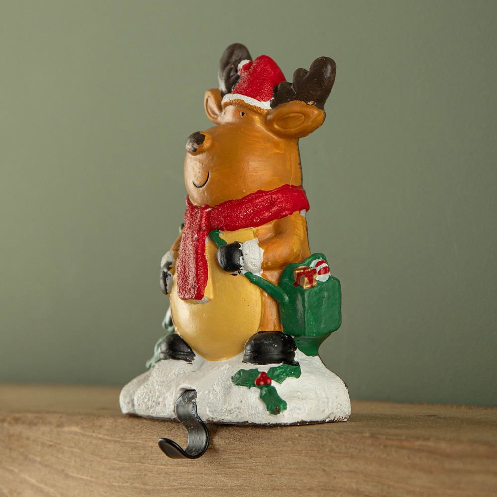 Premier Reindeer Christmas Stocking Hanger 13cm Image 5