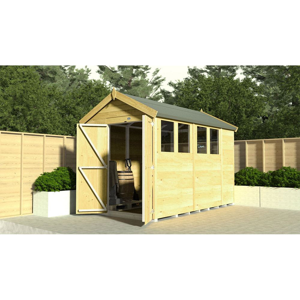 DIY Sheds 6 x 12ft Tongue and Groove Timber Apex Security Garden Shed Image 4