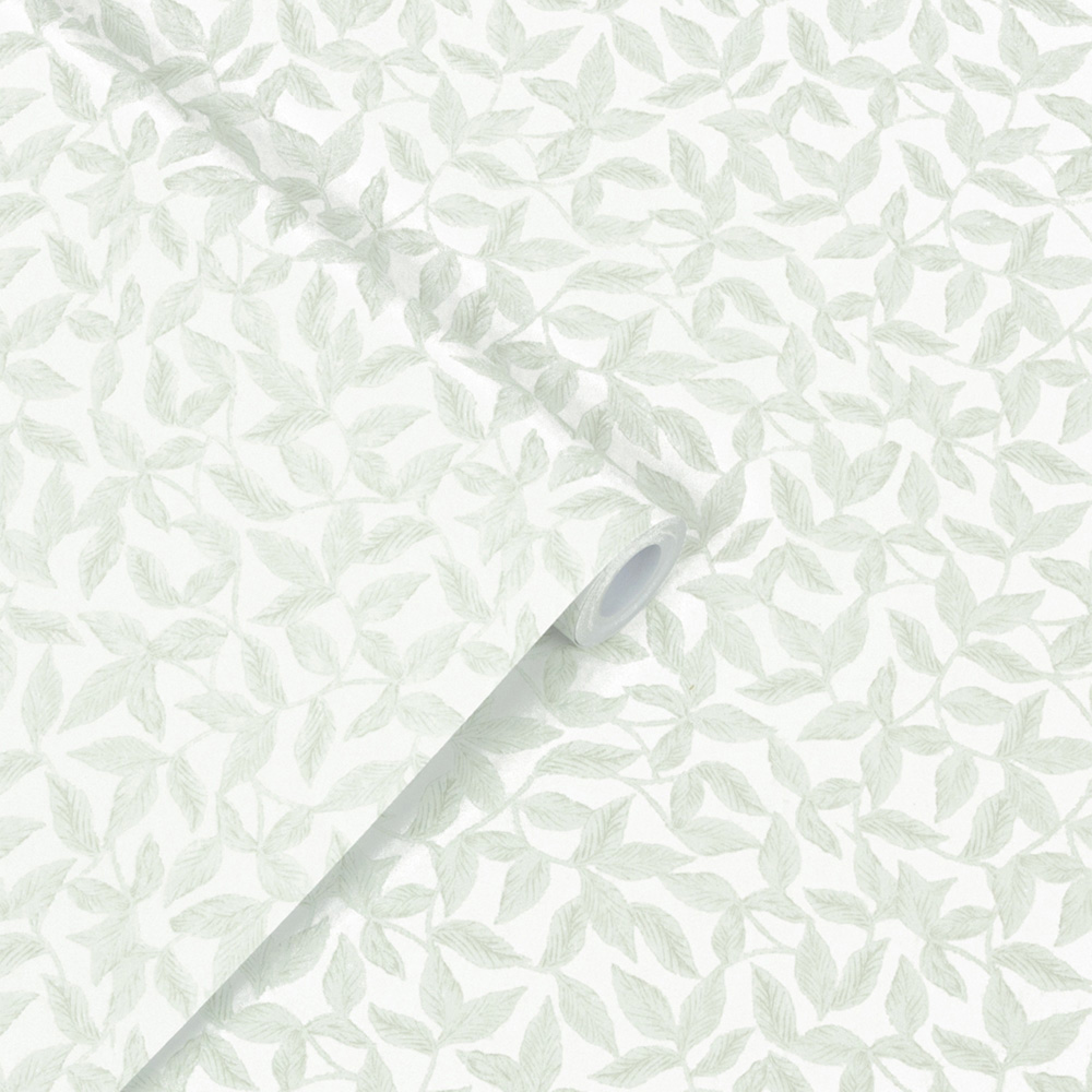 Laura Ashley Erwood Pale Eau De Nil Wallpaper Image 2