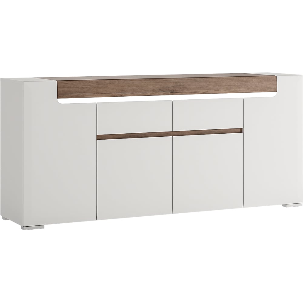 Florence Toronto 4 Door 2 Drawer Sideboard Image 2