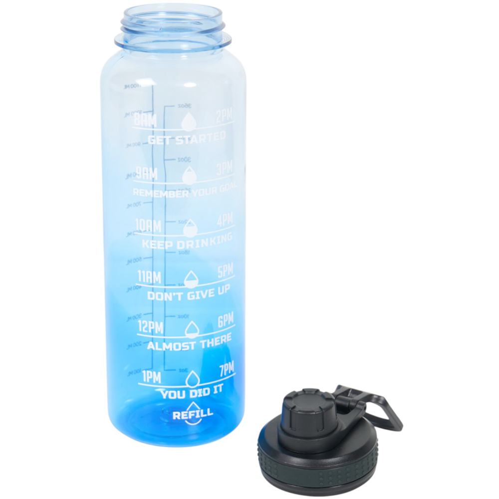 Blue Water Bottle with Screw Top 1L Blue Image 4