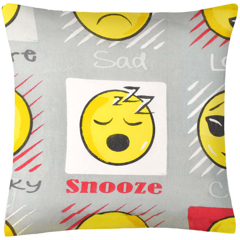 Velosso Expressions Grey Filled Cushion 43 x 43cm 2 Pack Image 1