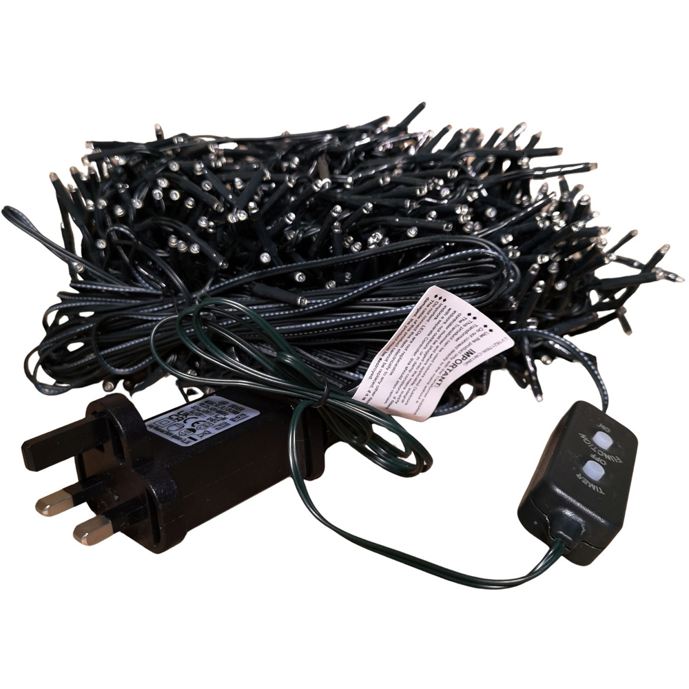 Premier ClusterBrights 2000 Rainbow LED Green Cable Cluster Light 25m Image 2