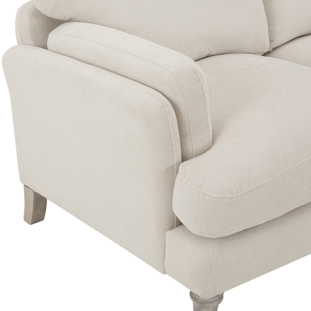 Home Detail Regent 3 Seater Ivory Linen Sofa Image 7