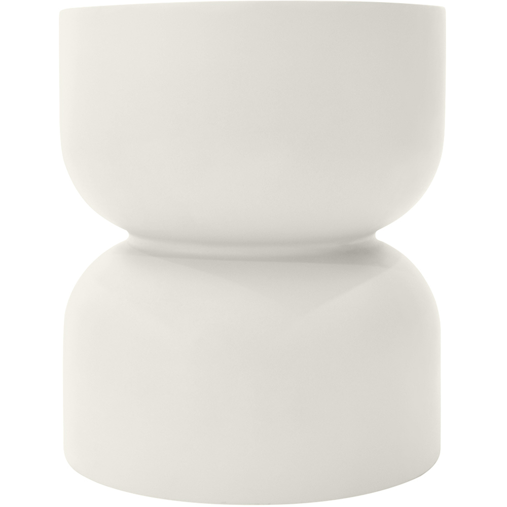 Elementi Chronos Cream White GRC Side Table Image 3