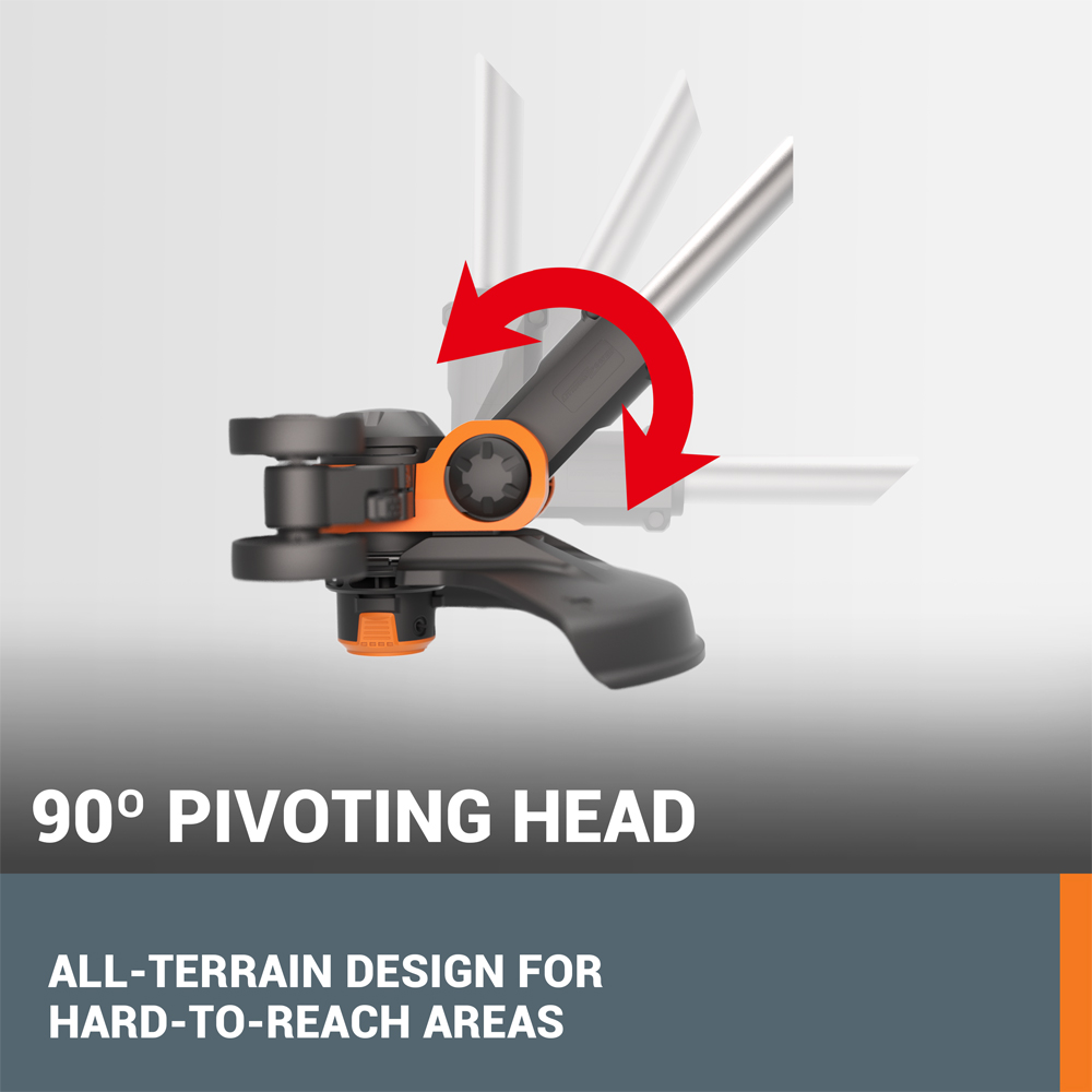 Worx WG163E 20V Cordless 30cm Grass Trimmer with Batteries and a Charger Image 6