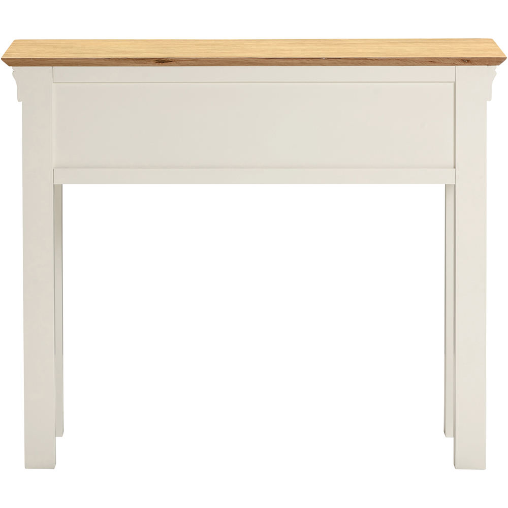 Seconique Bordeaux Ivory and Oak Narrow Console Table Image 4
