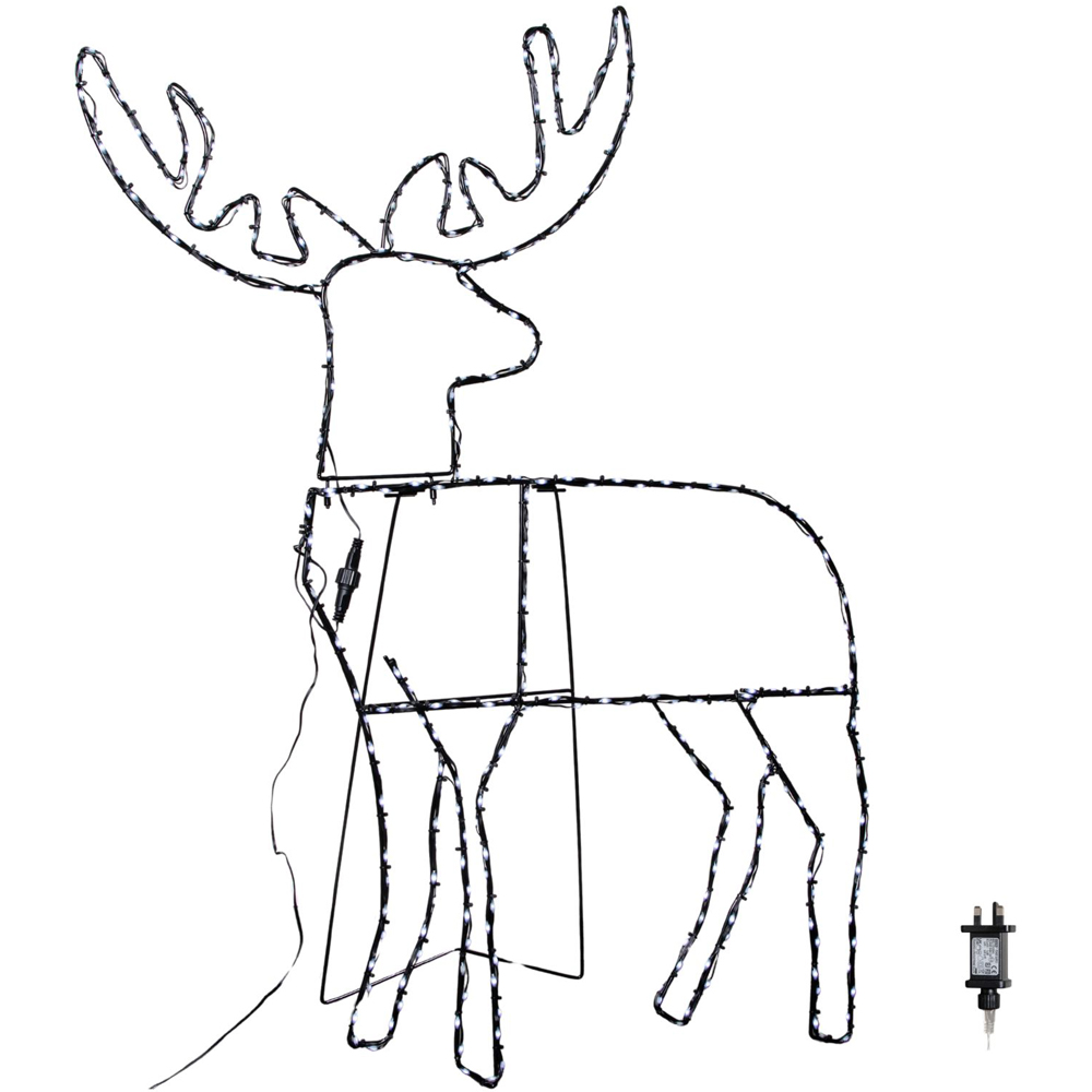 Samuel Alexander 292 Warm White LED Light Up Christmas Standing Reindeer 2.6ft Image 2