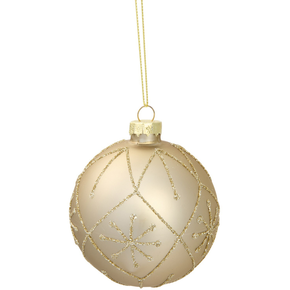 Patterned Mocha Bauble Image 3