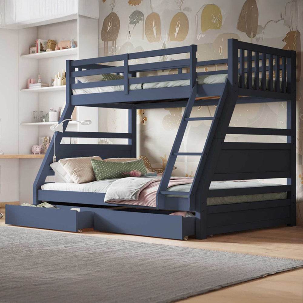 Flair Ollie Navy Triple Bunk Bed Image 4