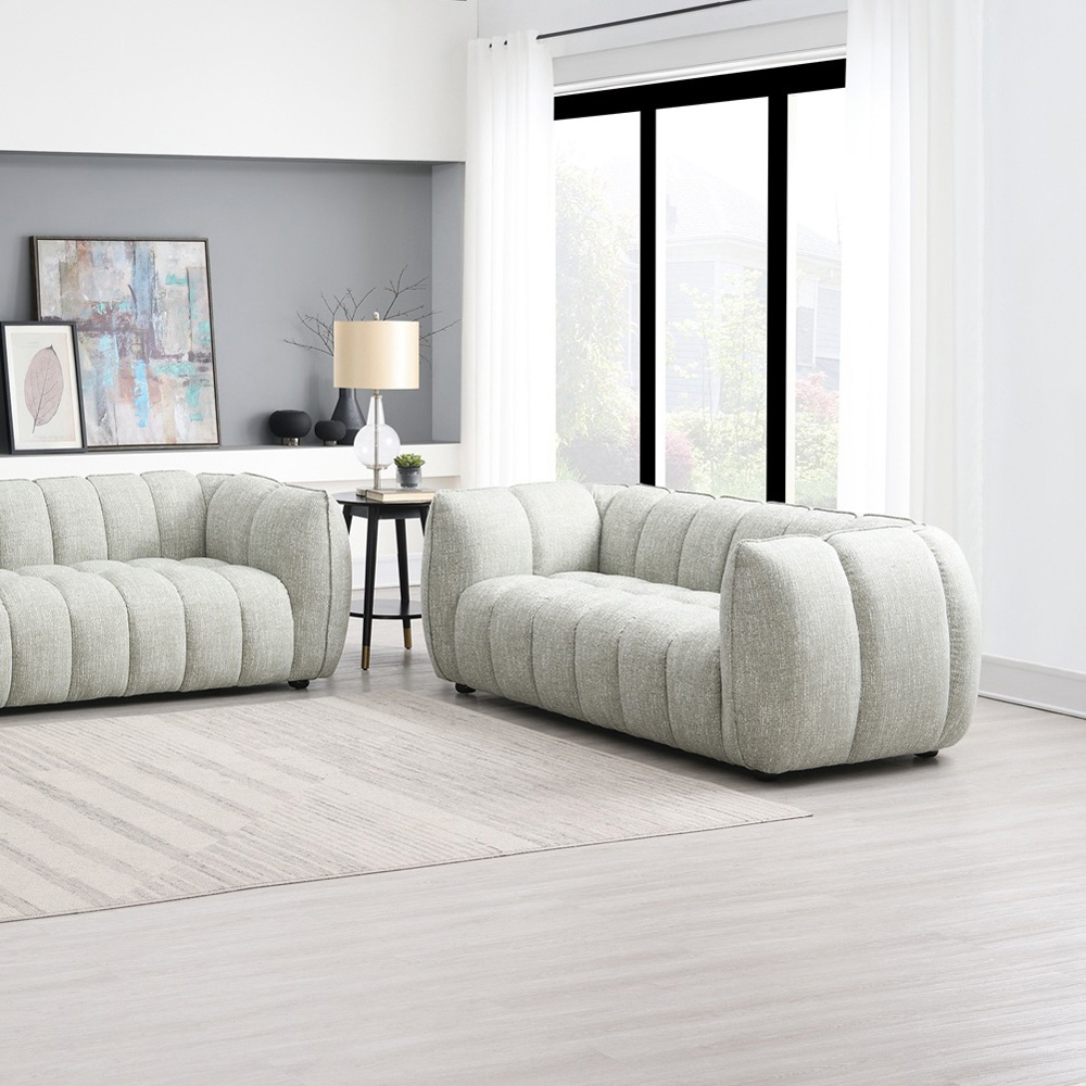 Lincoln 2 Seater Pale Green Sofa Image 3