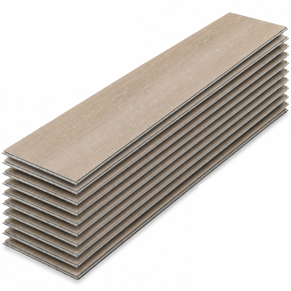 Britwall Ivory Birch Herringbone Wood-Embossed SPC Vinyl Flooring 625 x 125mm 20 Pack Image 2