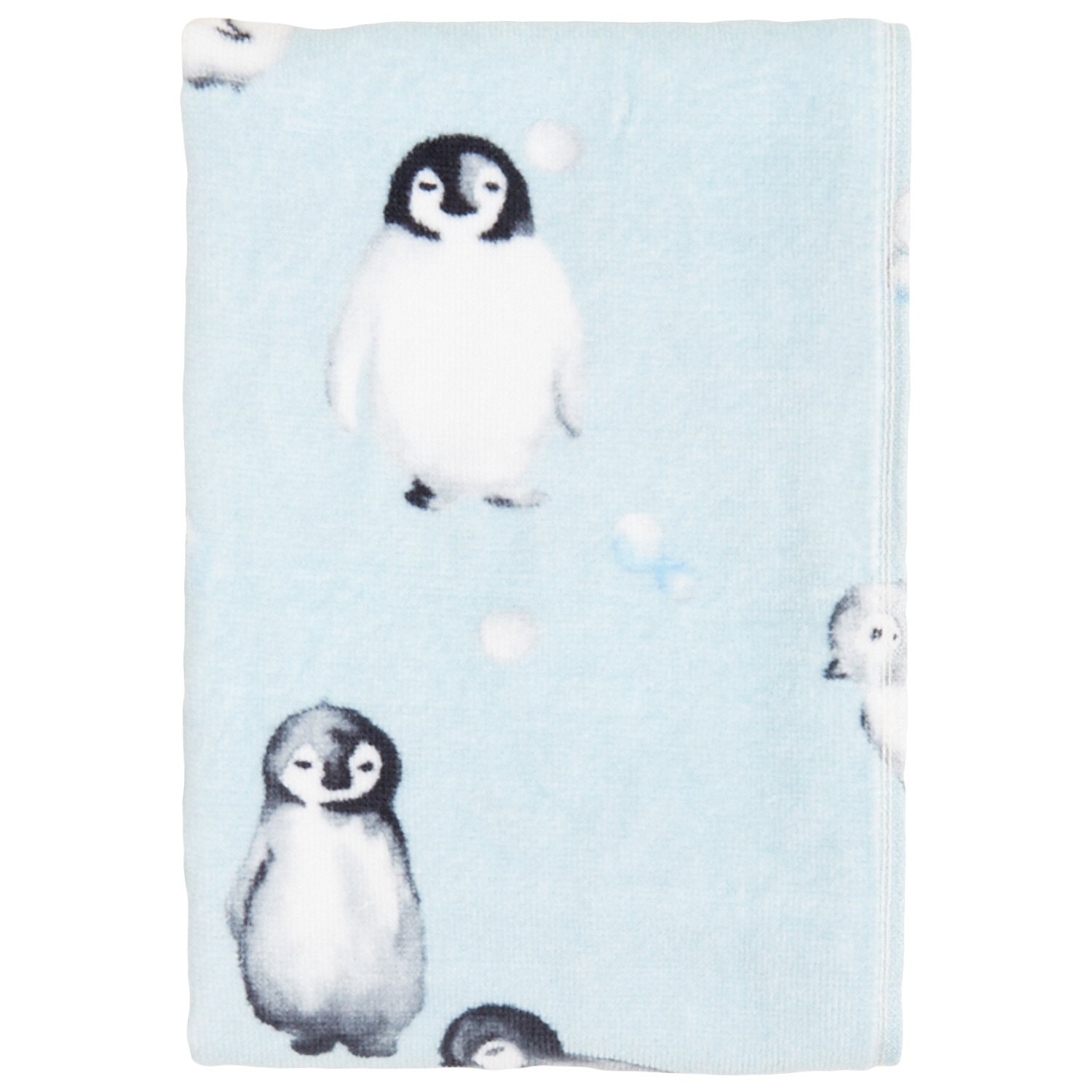 Playful Penguin Hand Towel - Blue Image 2