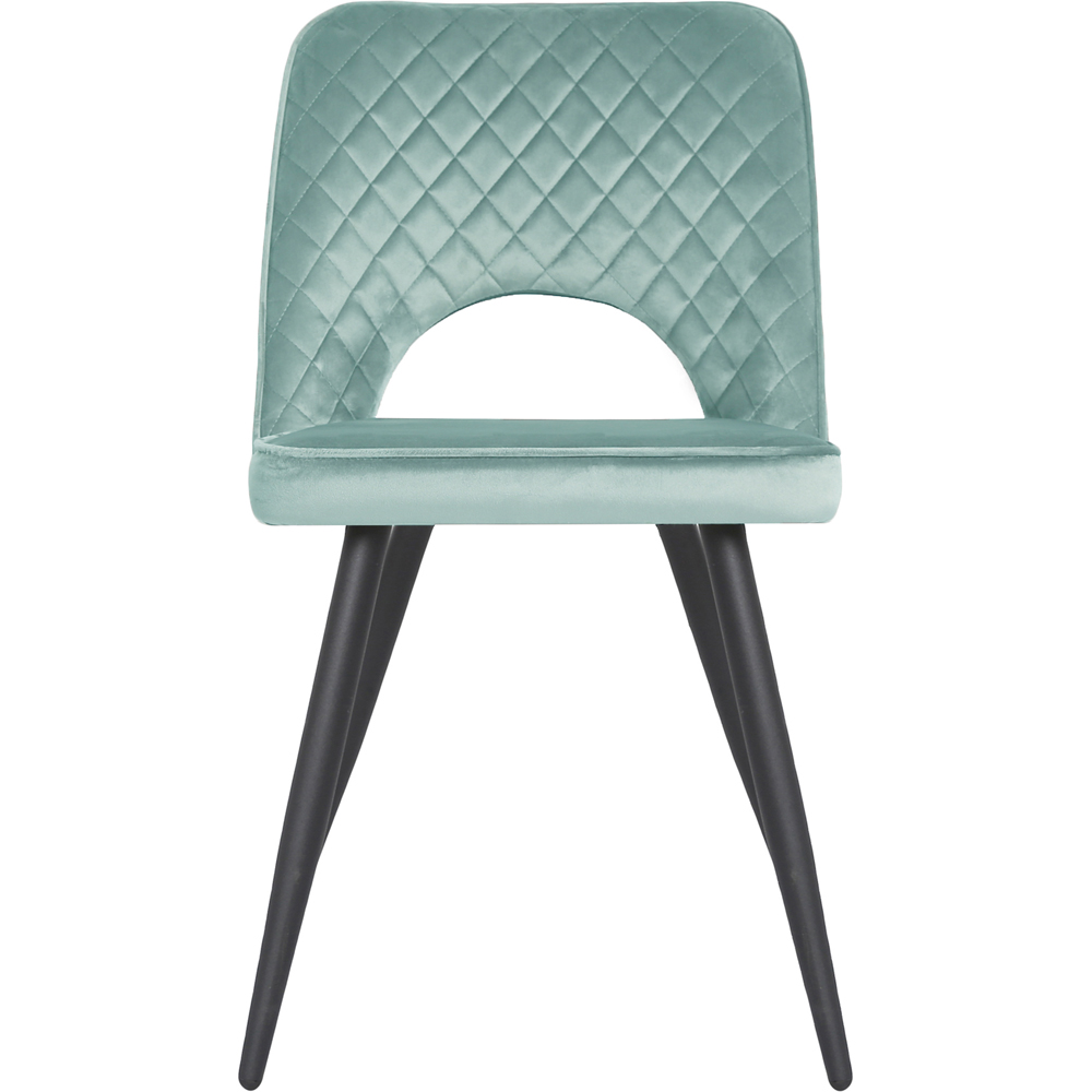 Metis Set of 2 Teal Dining Chair Image 2