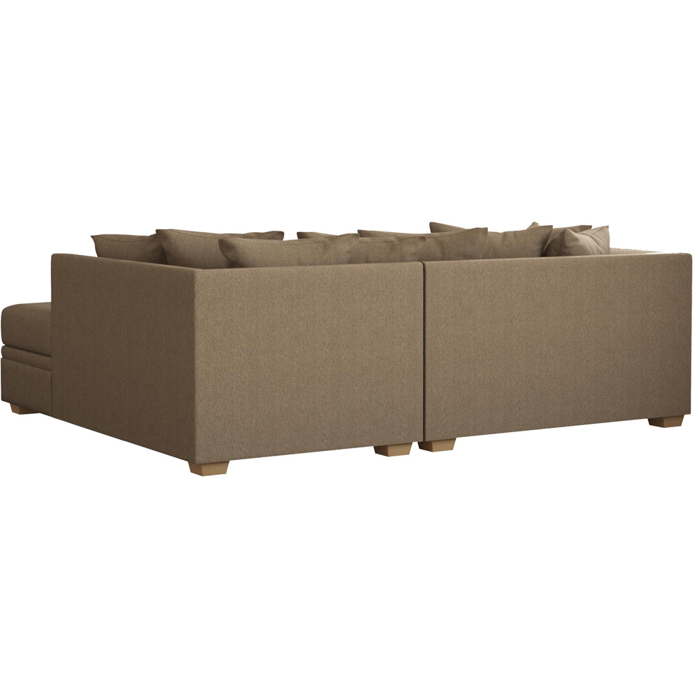 Modo 3 Seater Nutmeg Venice Right Hand Scatter Back L-Shape Corner Sofa Image 5