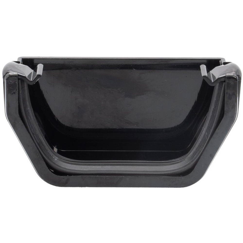 FloPlast Square Gutter External Stop End Black 114mm Image 2
