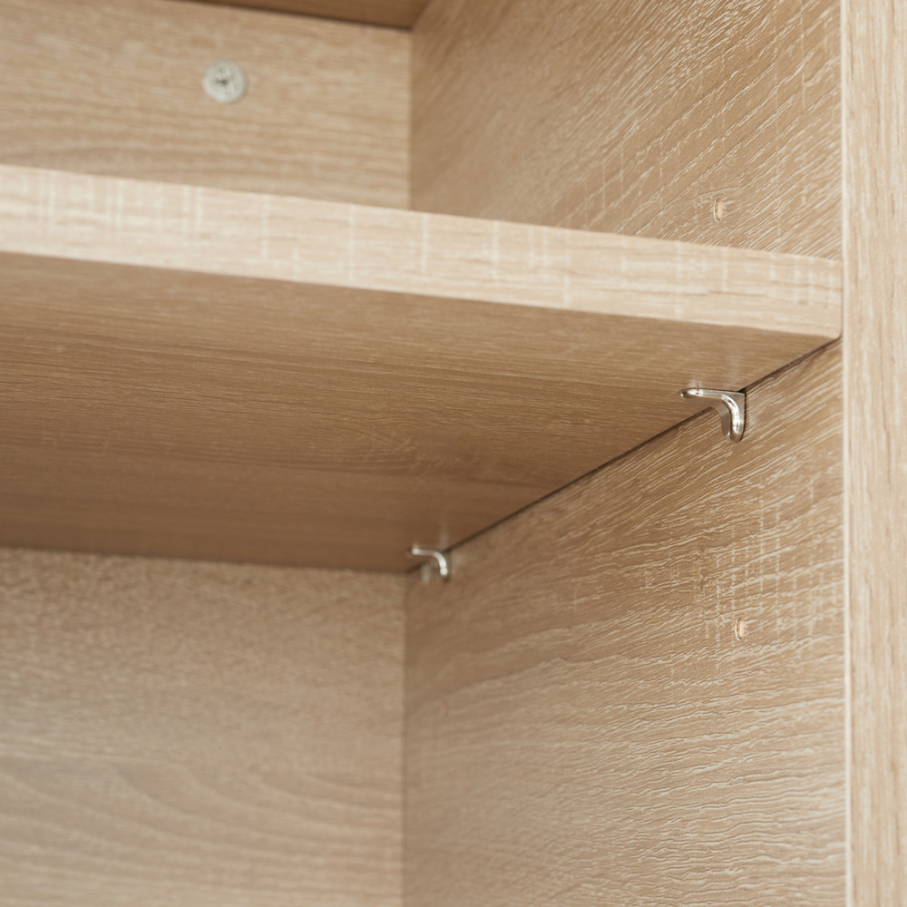 tectake Oldham 2 Compartment Light Wood Sideboard Image 7