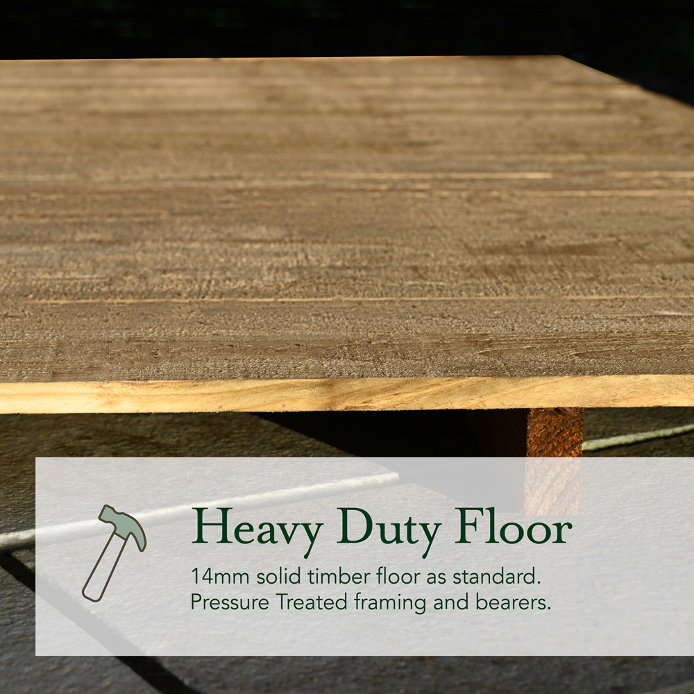 Forest Garden 4LIFE 10 x 20ft Double Door Apex Shed Image 7