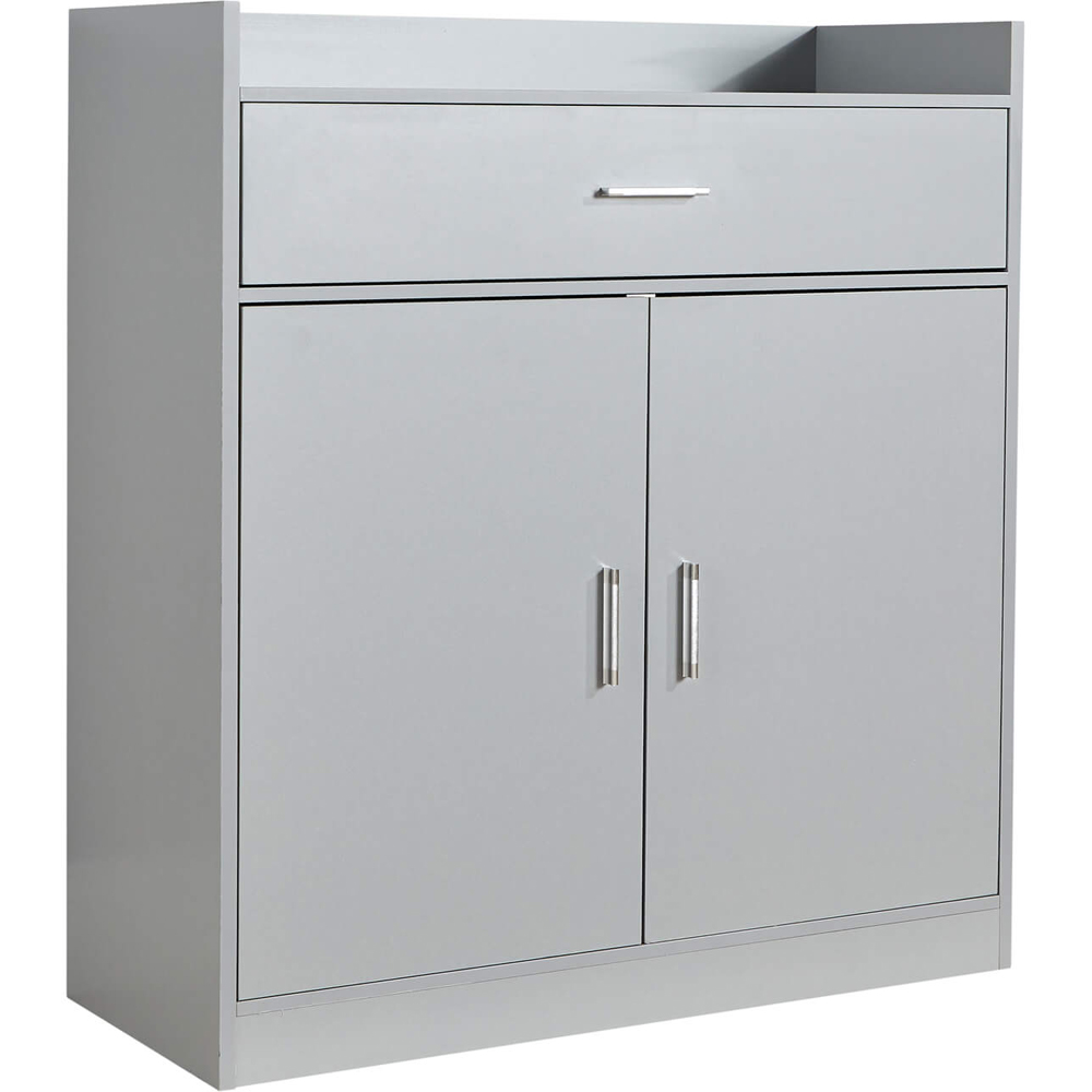Home Source Novora 2 Door Grey Shoe Cabinet Image 2