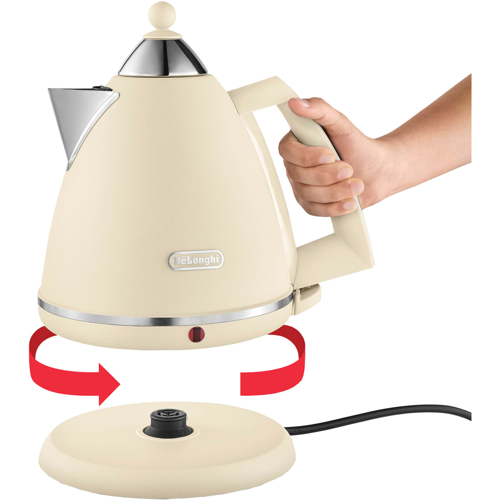 De'Longhi Argento DL3017 Beige 1.7L Kettle Image 4