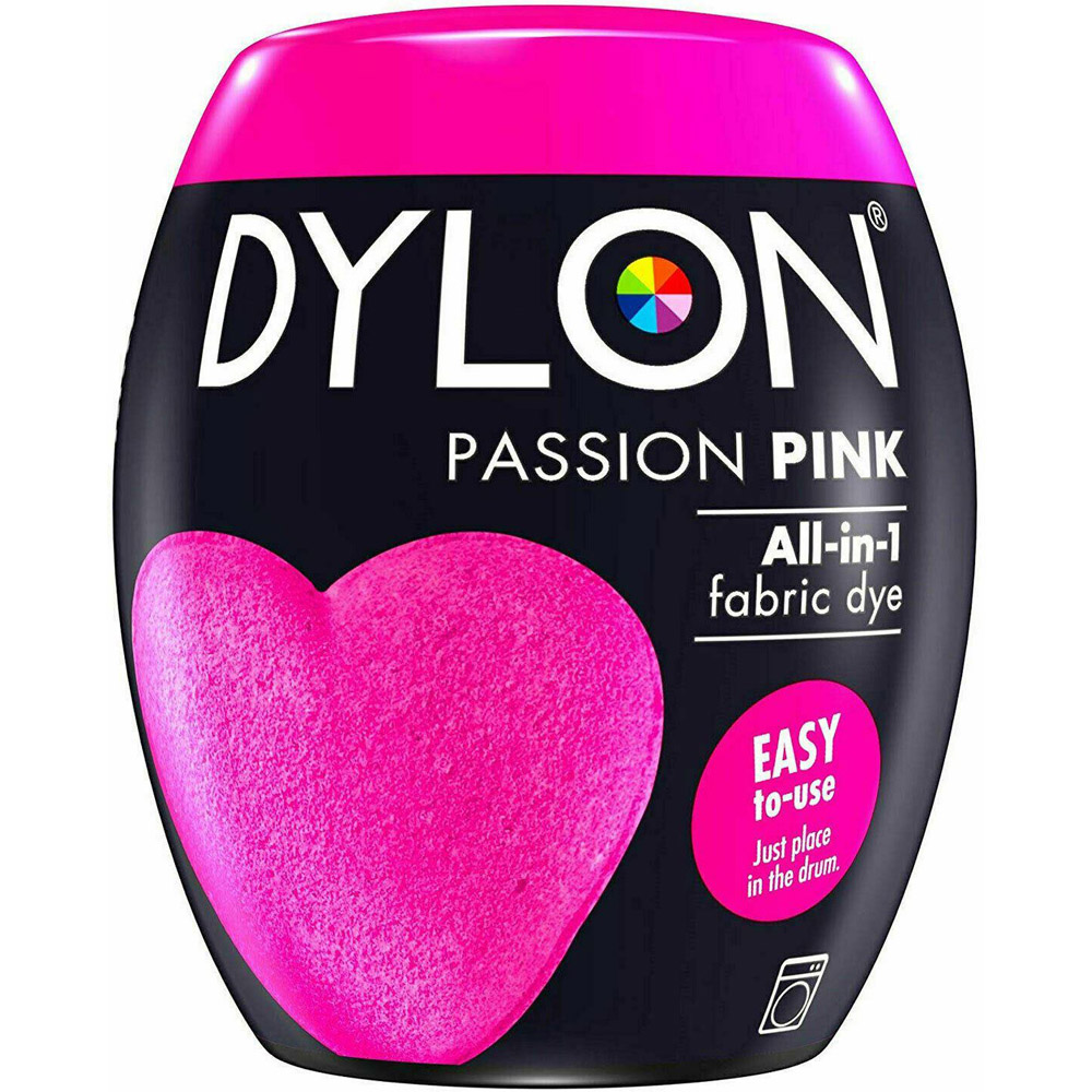 Dylon Passion Pink Washing Machine Fabric Dye Pod 350g 4 Pack Image 3