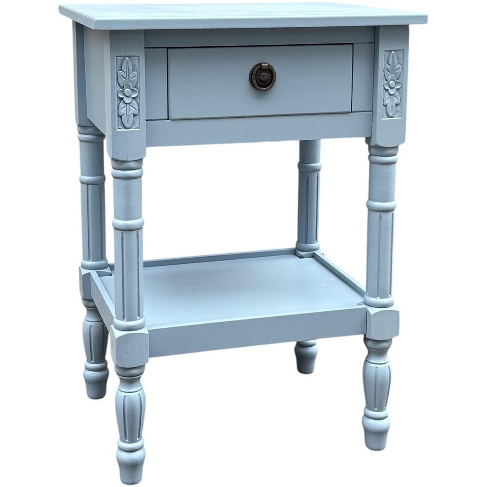 Acacia Home Single Drawer Side Table 65cm Image 2