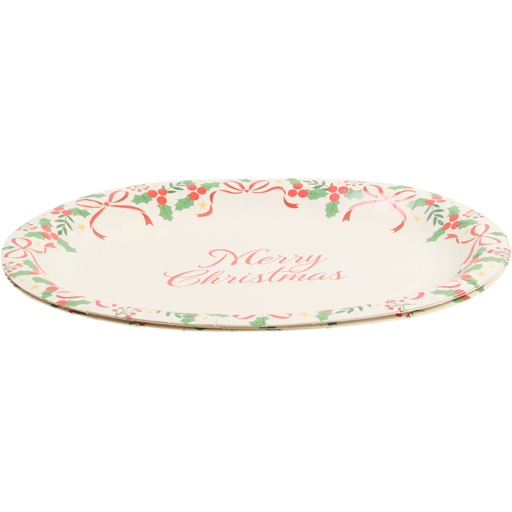 Pack of 4 Christmas Bow Platters Image 3