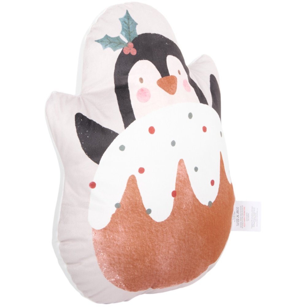 Cute Penguin Shaped Cushion - Multicolour Image 2