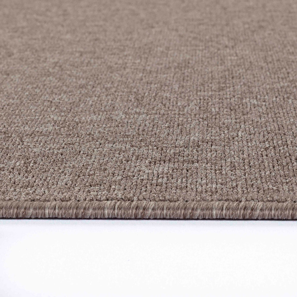 Desire Rugs Simple Dark Beige Low Pile Felt Backing Tufted Rug 150 x 80cm Image 3