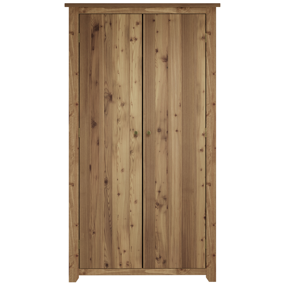 Havana 2 Door Solid Pine Wardrobe Image 2