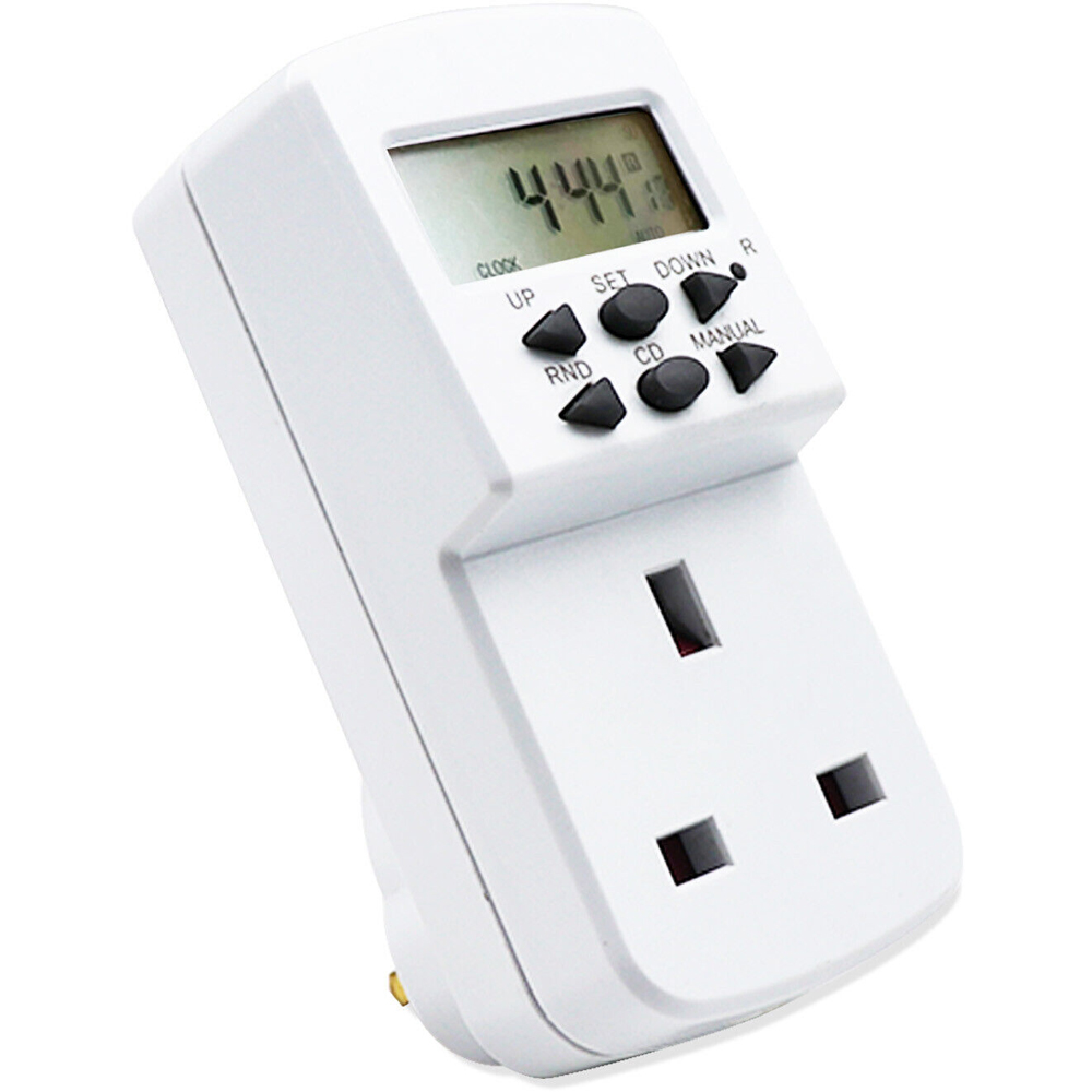 ExtraStar White 24 Hour Programmable Electronic Timer Image 1