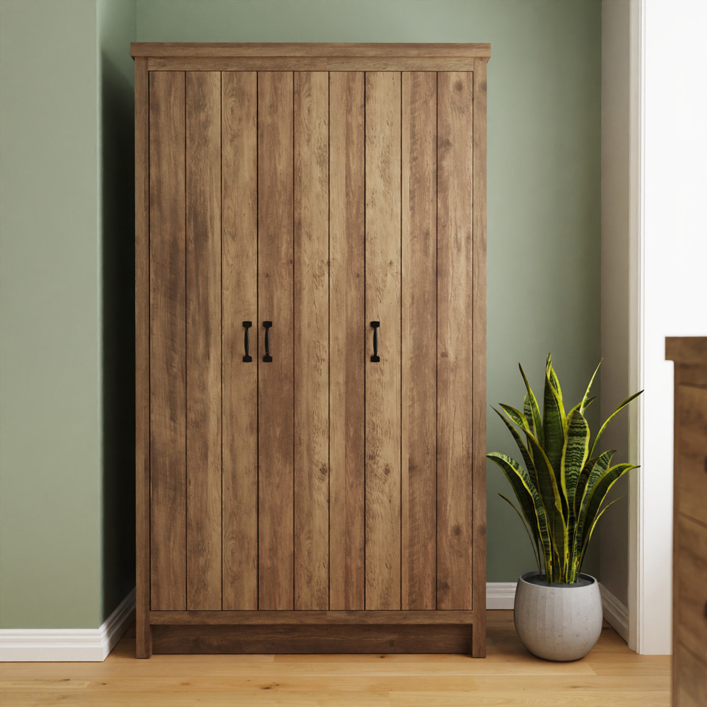 GFW Boston Knotty Oak 4 Piece Bedroom Furniture Set Image 4