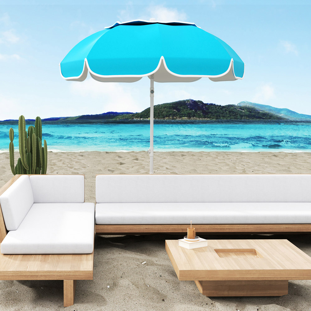 Outsunny Blue Tilting Portable Parasol 1.8m Image 3