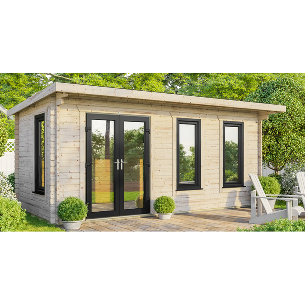 Power Sheds 20 x 10ft Left Double Door Pent Log Cabin Image 9