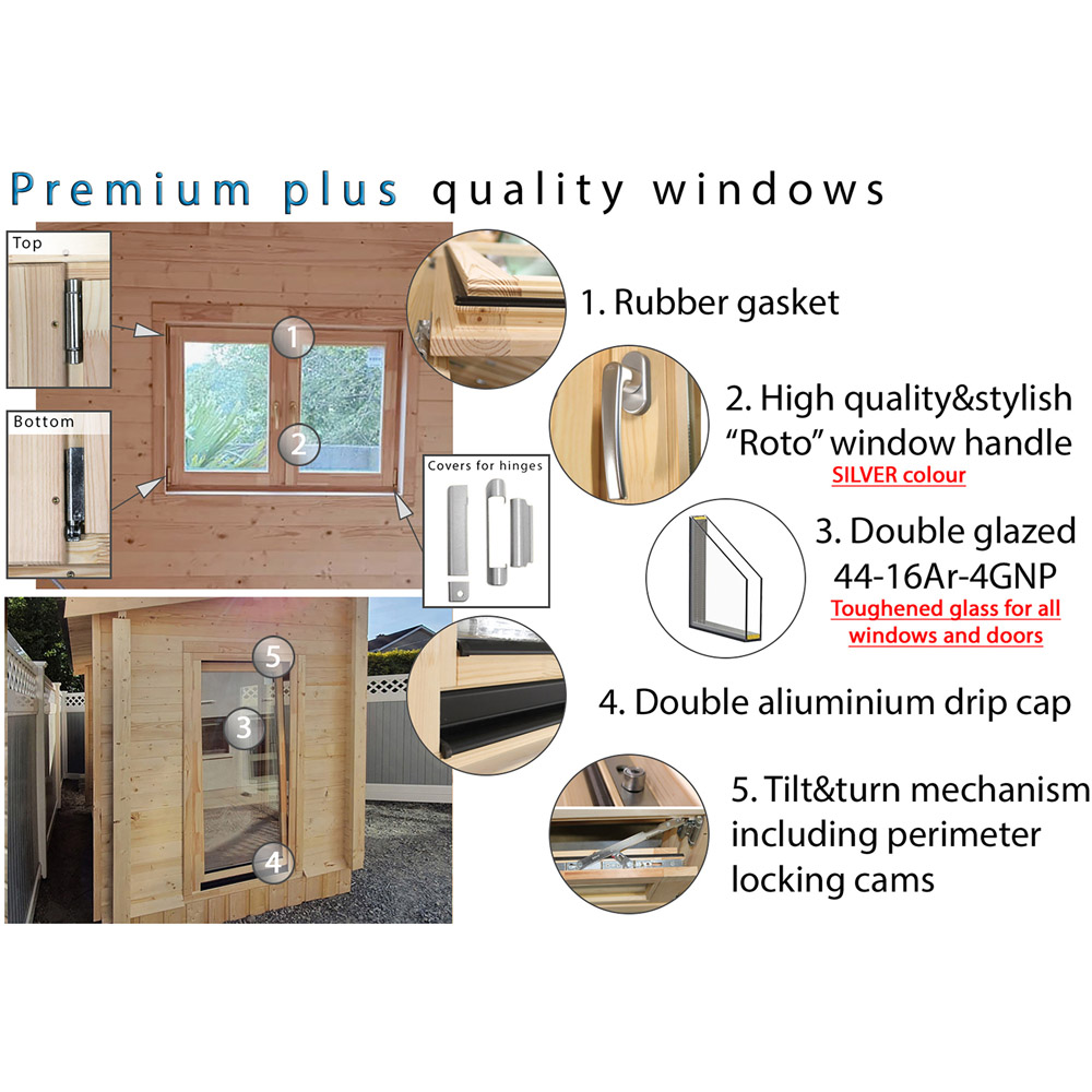 Shire Rita 10 x 14ft Log Cabin Image 6