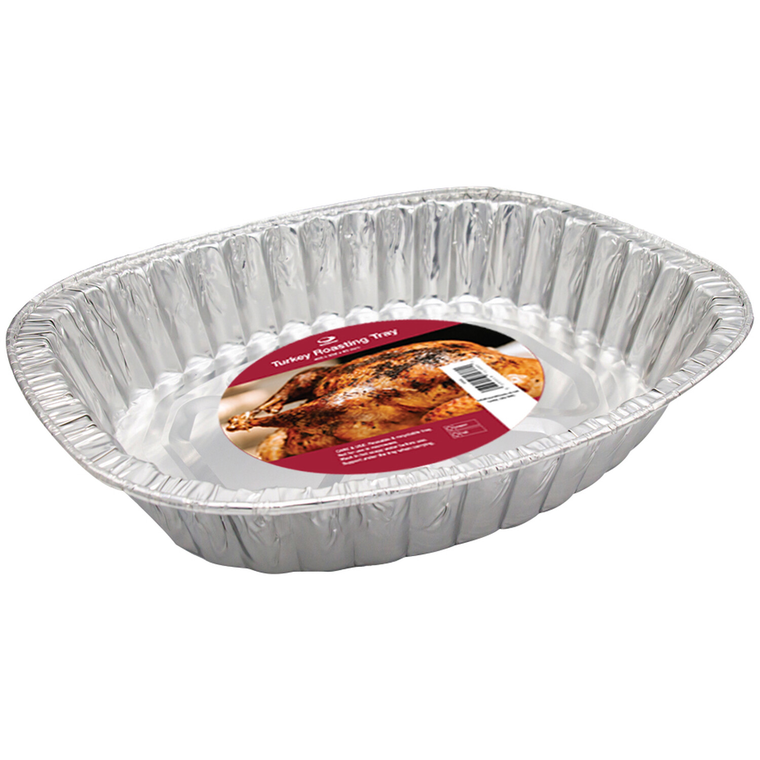 Large Foil Turkey Tray - Silver Image