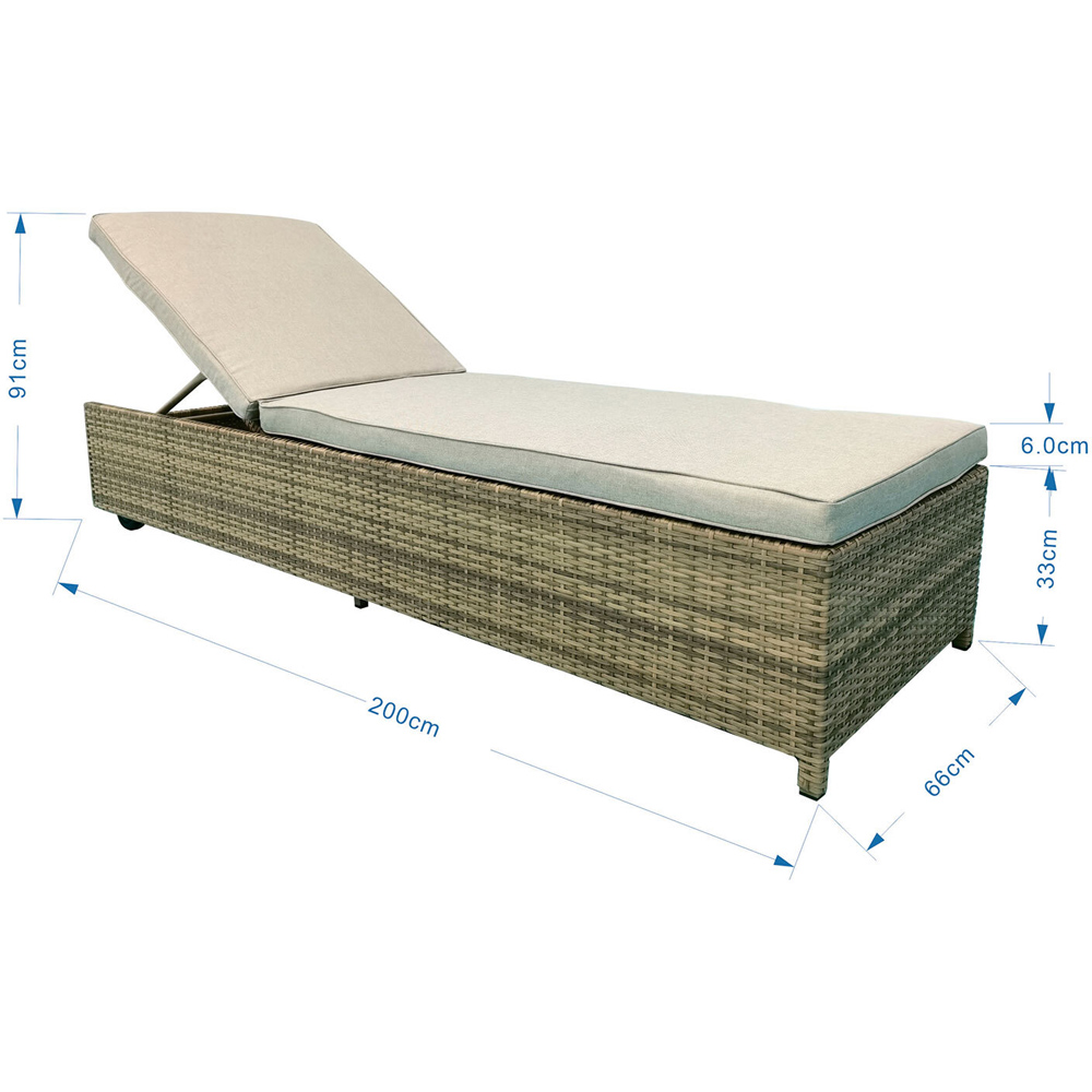 New Hampshire Sun Lounger - Natural Image 6