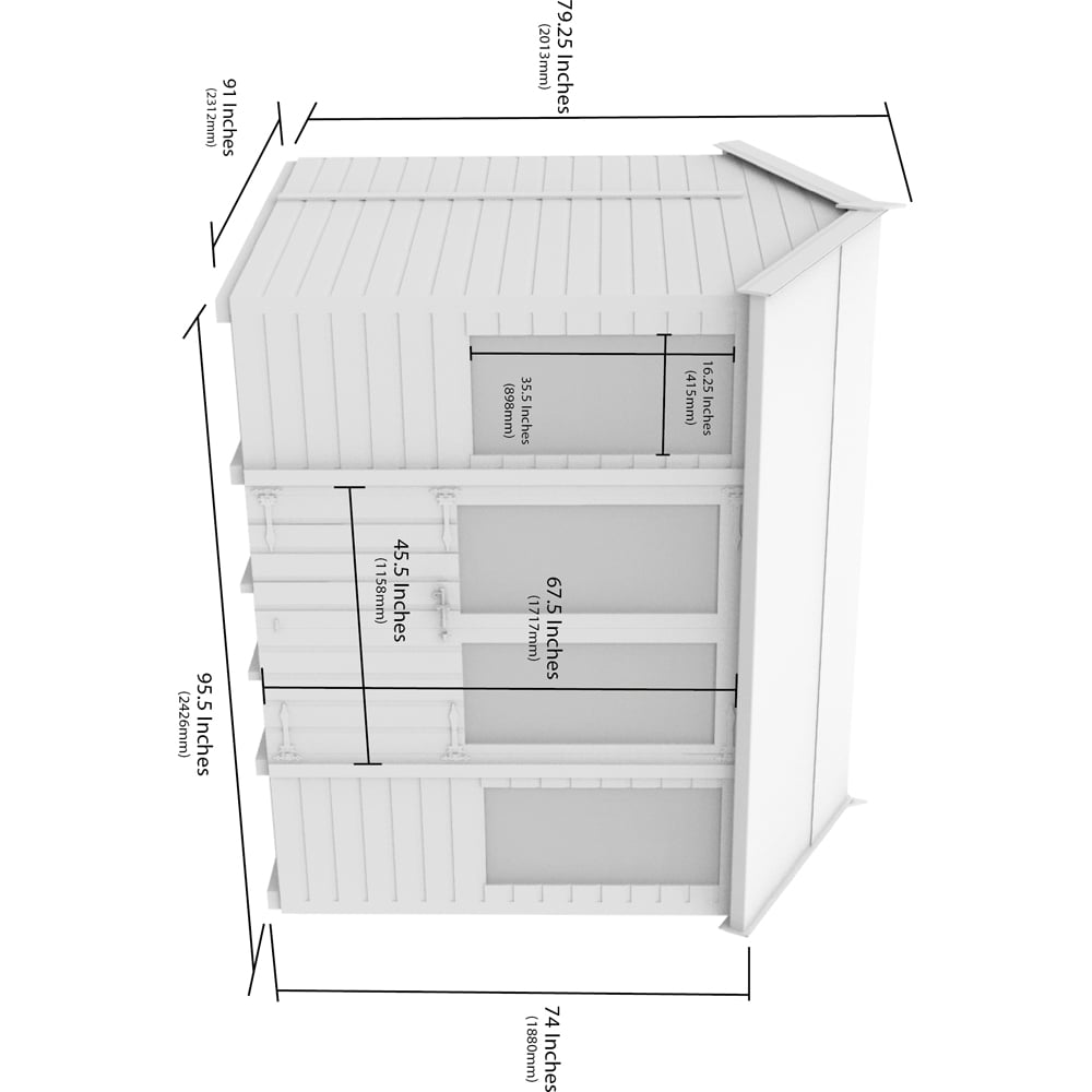 DIY Sheds 8 x 8ft Tongue and Groove Timber Apex Summerhouse Image 9