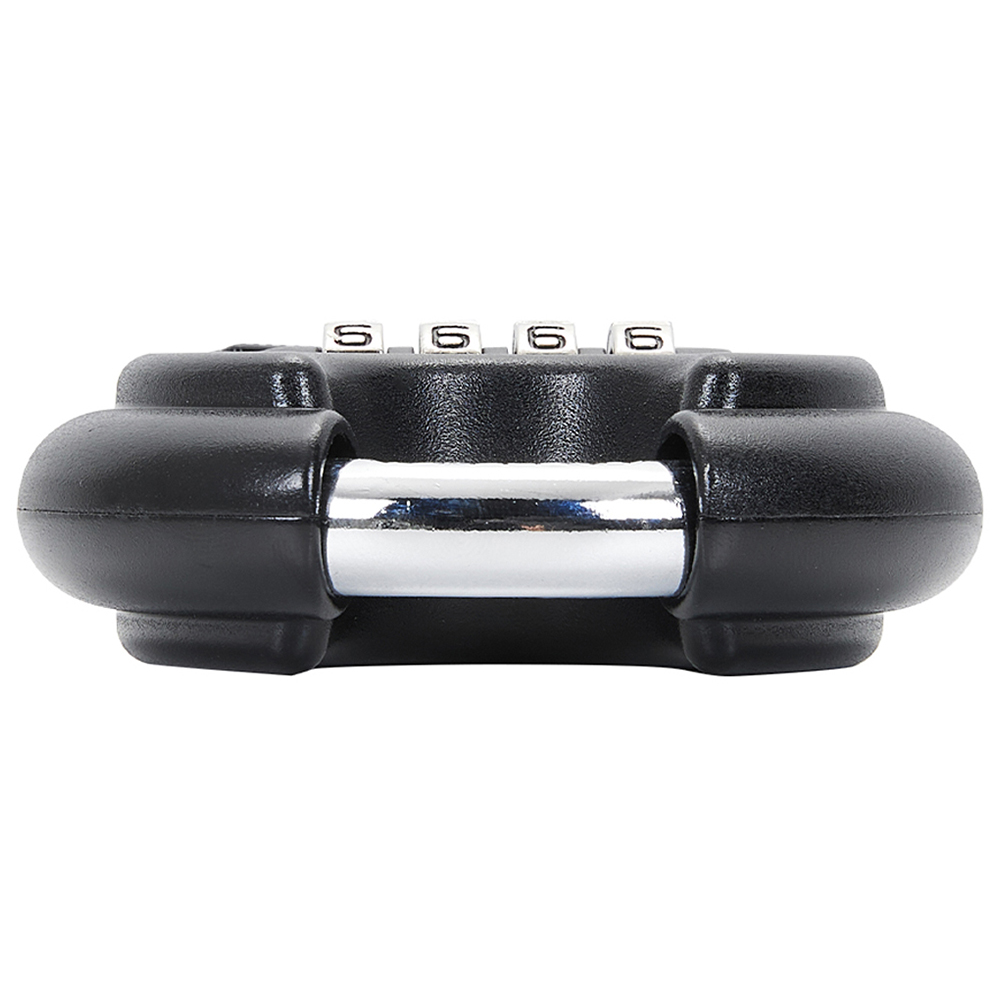 Living and Home 4 Digit Black Zinc Alloy Combination Padlock Image 6