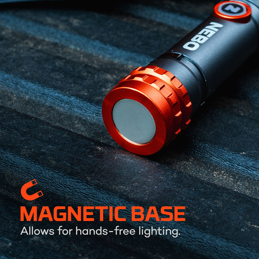 Nebo Davinci 450L Flex 450 Lumens Rechargeable Pocket Torch with 6x Zoom and Magnetic Base Image 9