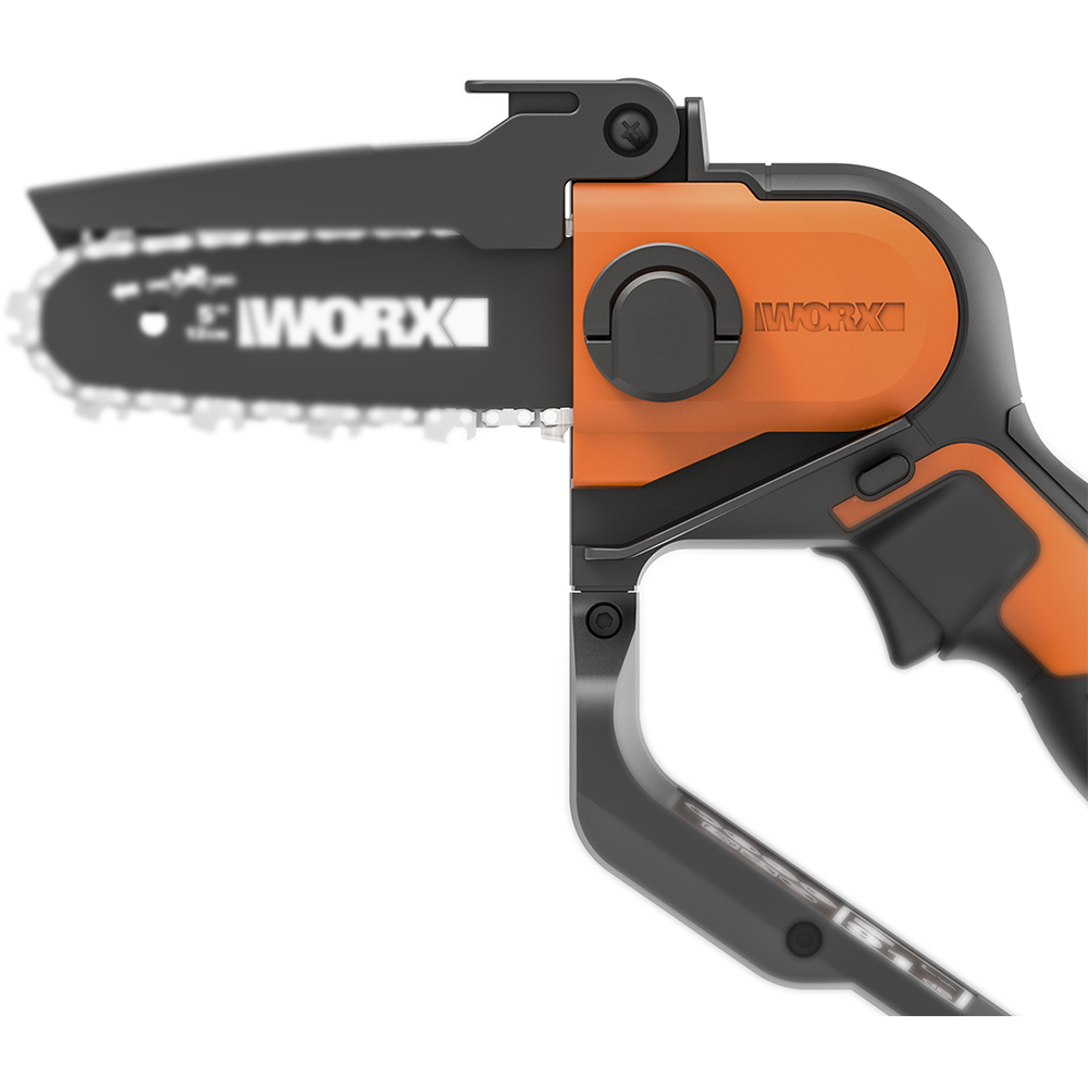 Worx WG324E 20V Cordless Compact 12cm Chainsaw with Battery and Charger Image 3
