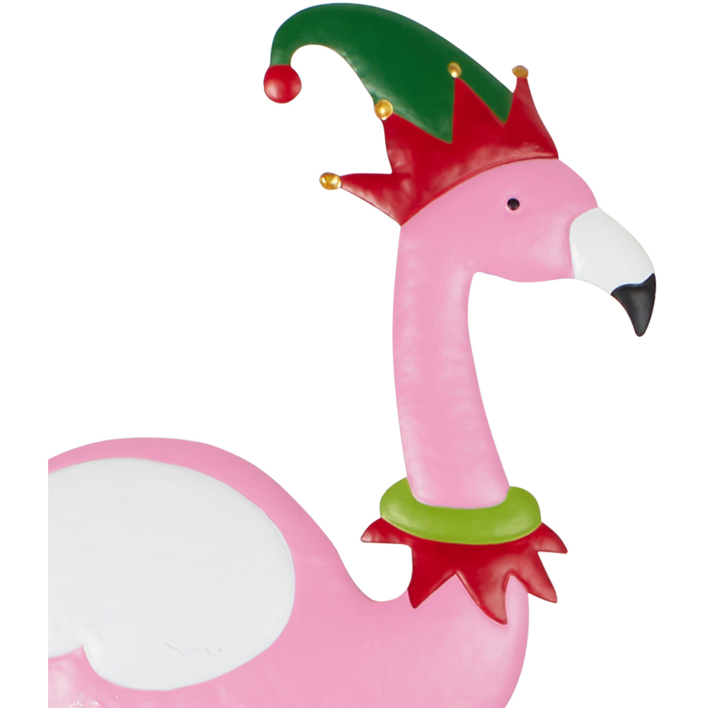 Festive Flamingo Stake - Pink Image 4