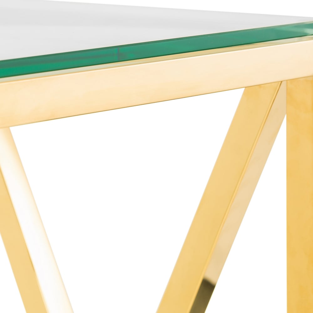 Julian Bowen Miami Gold Lamp Table Image 4