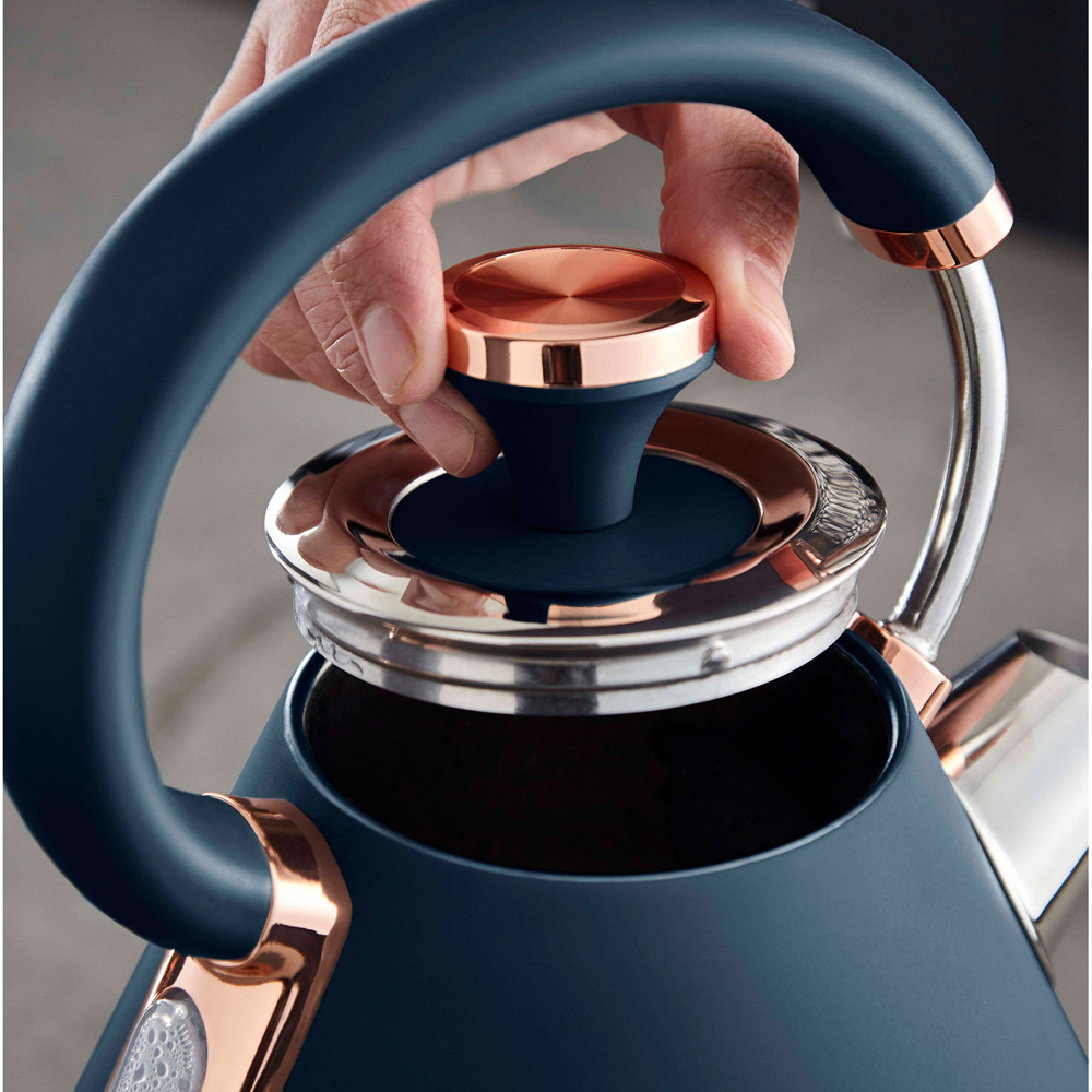 Tower Cavaletto EEJB225 Blue 4 Slice Toaster with 1.7L Kettle Set Image 5