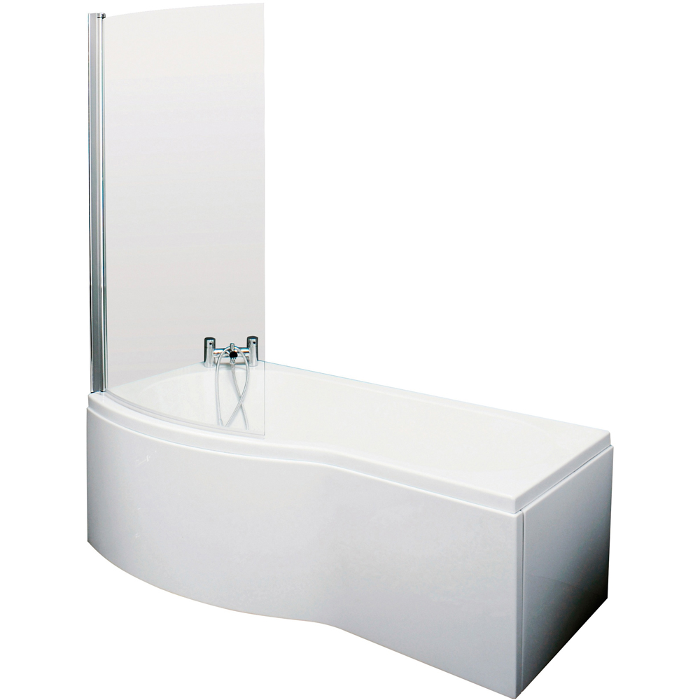 nuie 1500mm Left Hand B Shaped Bath Set Image 1