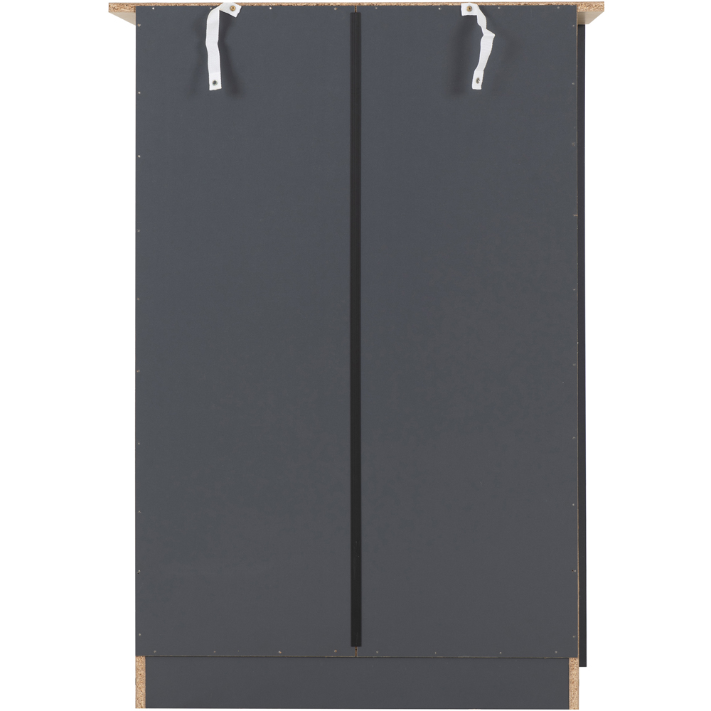 Seconique Portland 4 Drawer Grey and Oak Effect Chest of Drawers Image 6